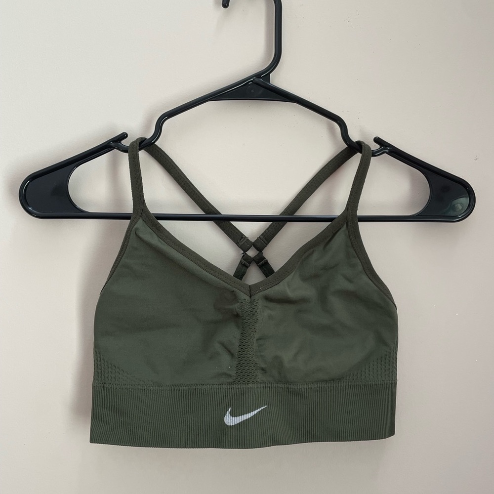 Nike Olive Green Sports Bra